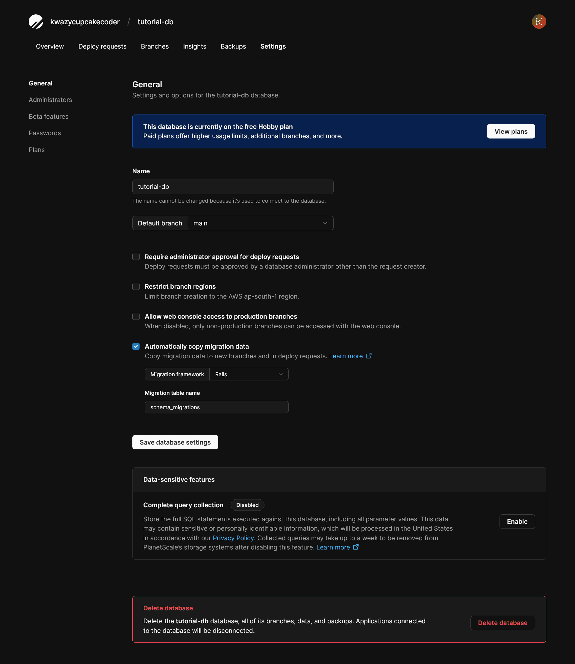 Pscale Settings